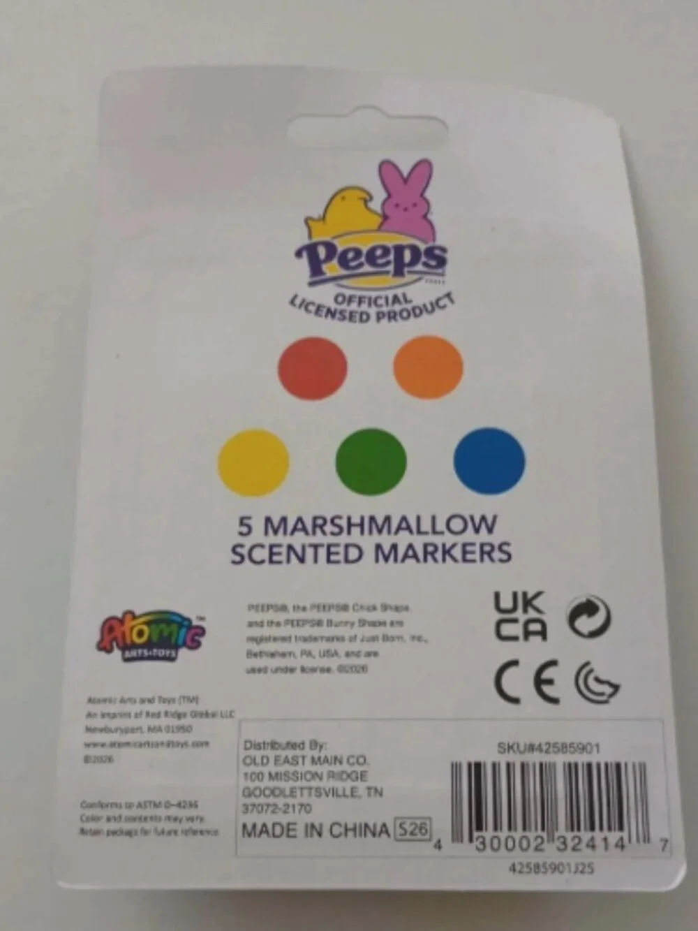 Peeps, Marshmallow Scented Markers